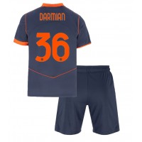 Inter Milan Matteo Darmian #36 Tretí Detský futbalový dres 2025-26 Krátky Rukáv (+ trenírky)